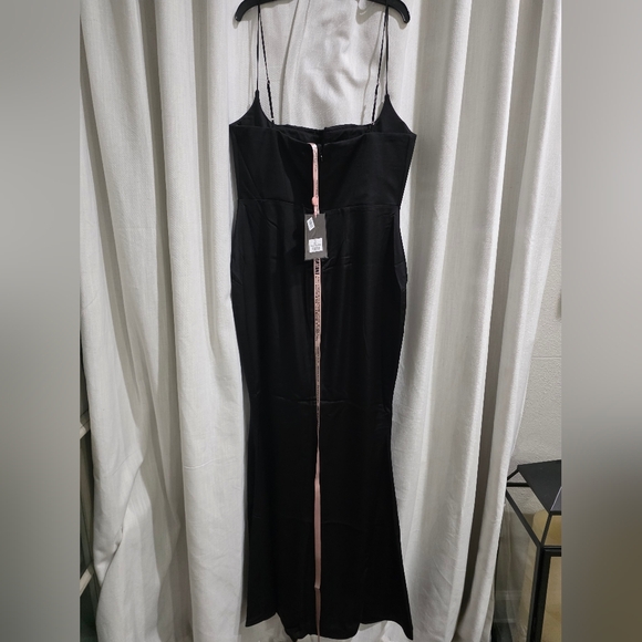 House Of CB Olivette black satin corset maxi dress XL - Picture 8 of 9